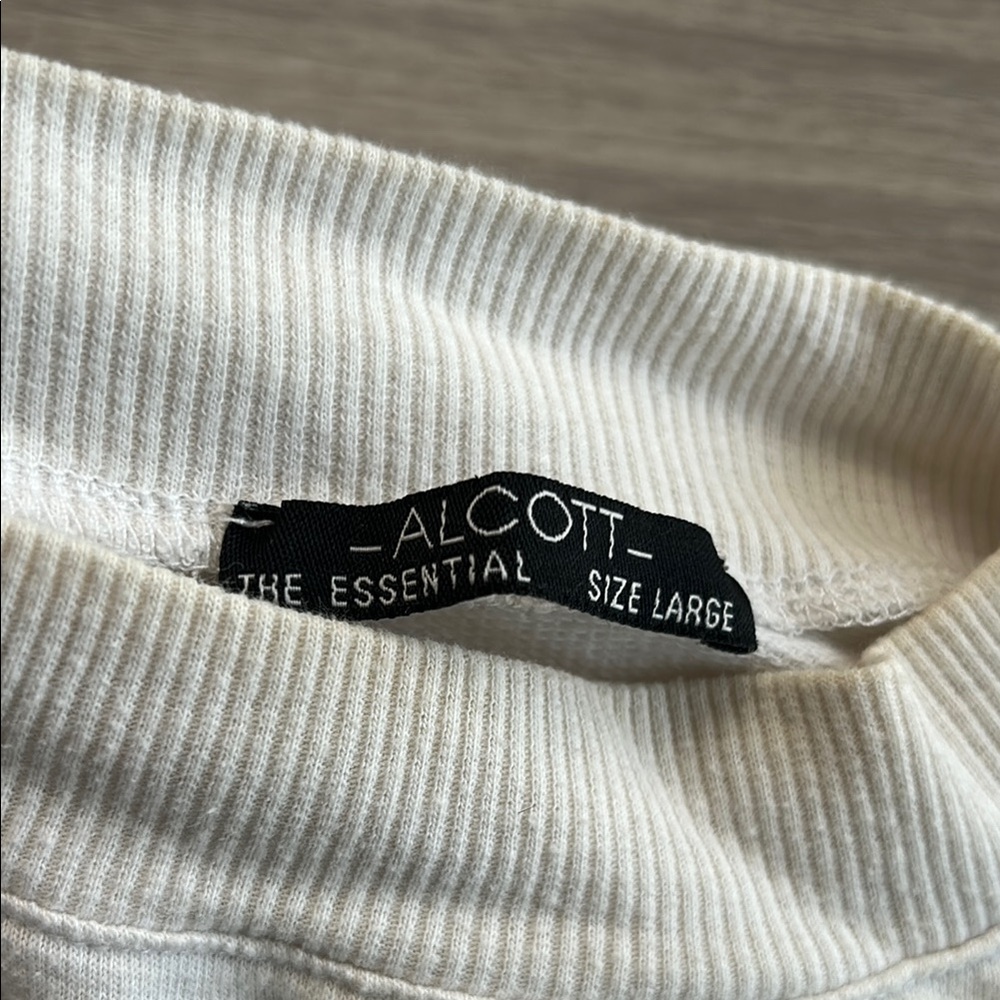 Alcott Cream Ribbed Top - Picture 2 of 2